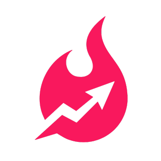 Flame with arrow inside it