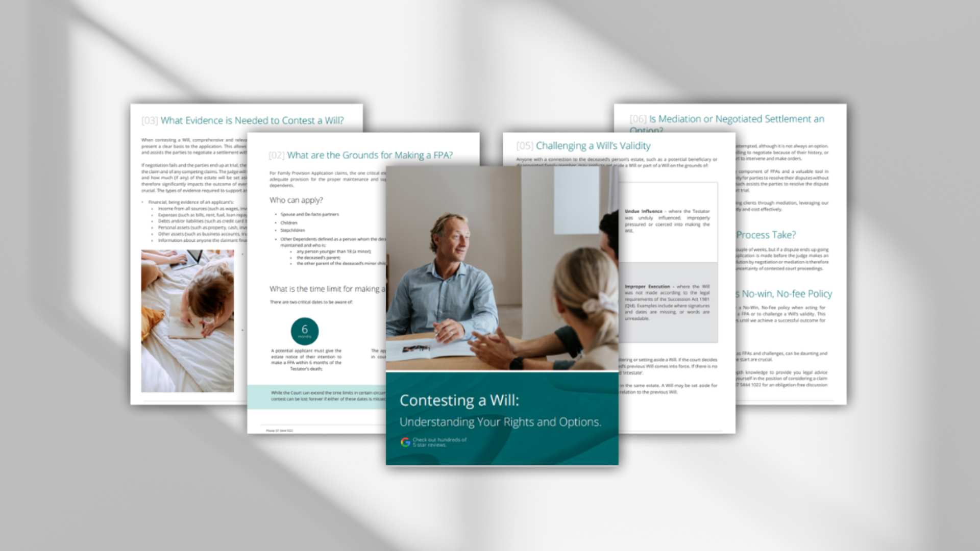 Booklet about evidence needed to contest a will