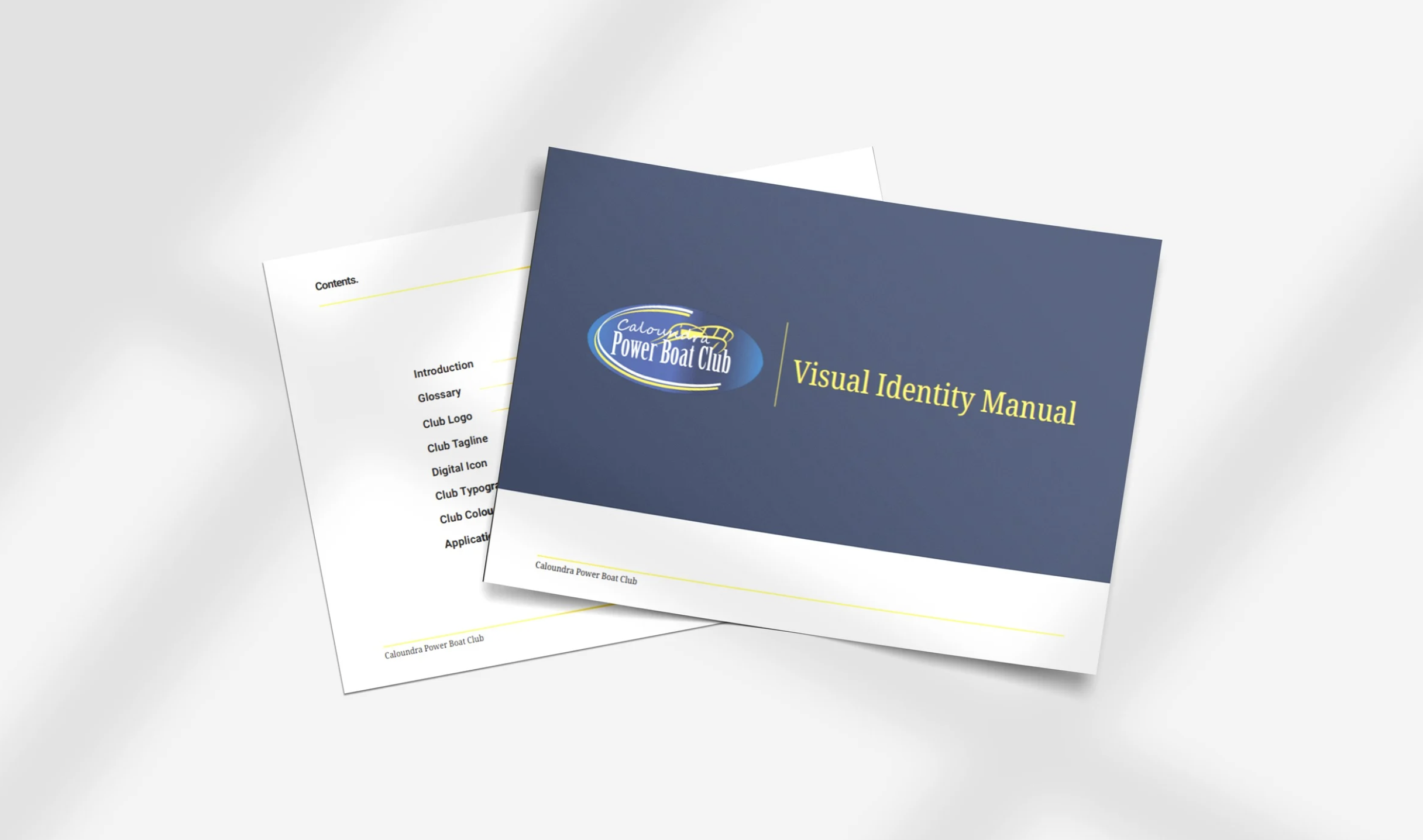 Caloundra power boat club business card